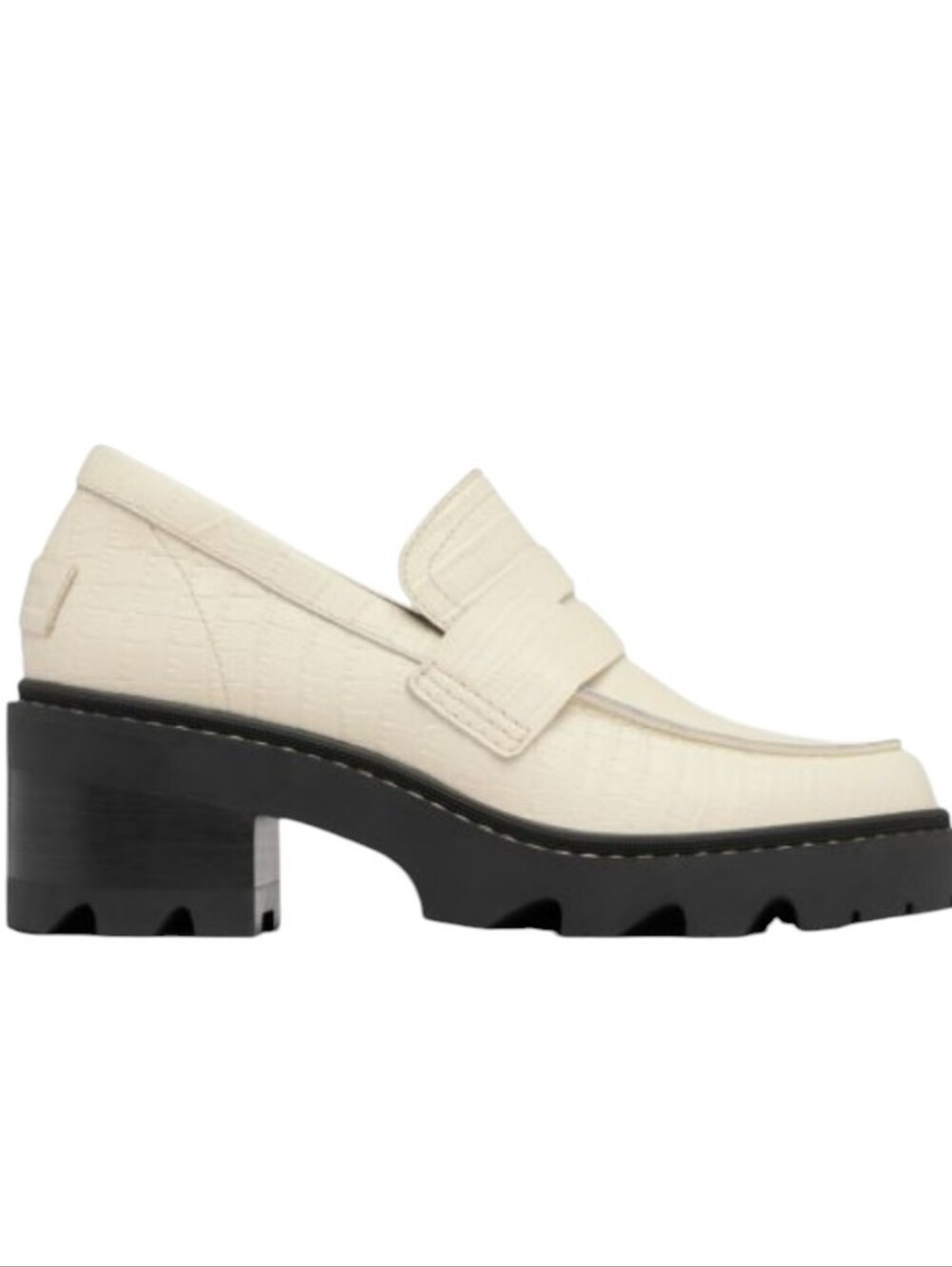 Joan Now City Loafer In Chalk White Chunky Lug Sole ....Size 9.5